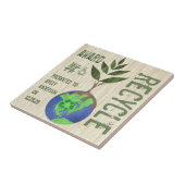 リサイクル賞ツリーアースグローブウッドグレイン タイル (側面)