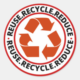 リサイクル黒記号 ラウンドシール