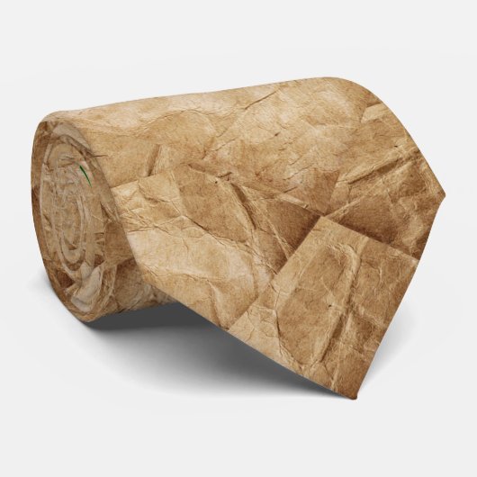 リサイクル – くしゃくしゃになった紙 ネクタイ (ロール)