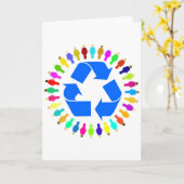 リサイクル カード (黄色い花)