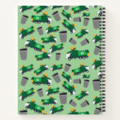 リサイクル ゴミ収集車の柄 子ども ノートブック (裏面)