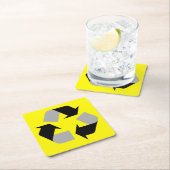 リサイクル スクエアペーパーコースター (インサイチュ)