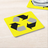 リサイクル スクエアペーパーコースター (アングル)