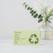 リサイクル-ビジネス 名刺 (スタンド正面)