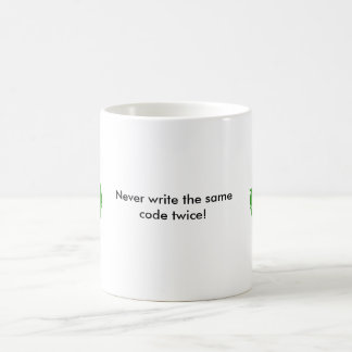 リサイクル、リサイクルは、決して同じコードを二度書きません! コーヒーマグカップ