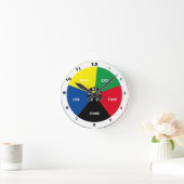 リサイクル、再利用、ReFuse、Rethink -救惑星時間 ラウンド壁時計 (ホーム)