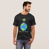 リサイクル 地球の日 ギフト 環境 削減 再利用 Tシャツ (正面フル)