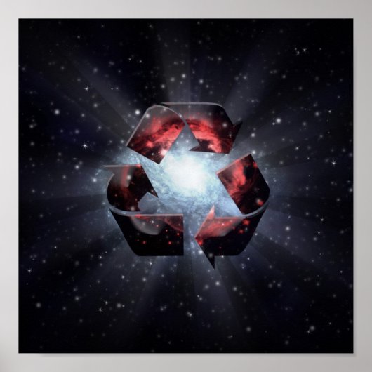 リサイクル(宇宙) ポスター (正面)
