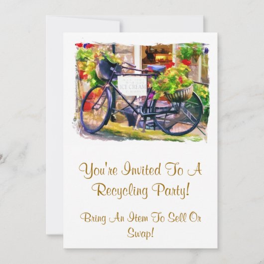 リサイクル 招待状 (正面)