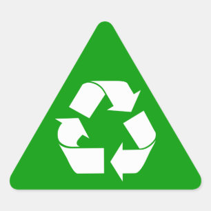 リサイクル:警告ステッカー 三角形シール