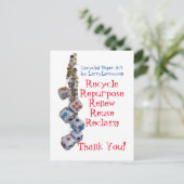 リサイクル,転用,更新,再利用,回収感謝してい, ポストカード (スタンド正面)