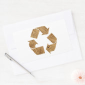リサイクル 長方形シール (封筒)