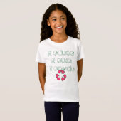 リサイクル、RはRのeuse Rのecycleを引き出します Tシャツ (正面フル)