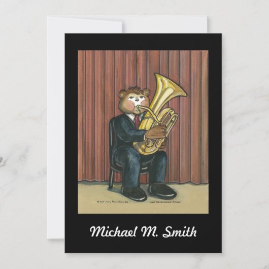 リサイタル招待状トゥバ 招待状 (正面)