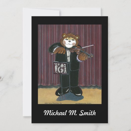 リサイタル招待状-バイオリン 招待状 (正面)