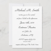 リサイタル招待状-バイオリン 招待状 (裏面)