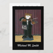 リサイタル招待状-バイオリン 招待状 (正面/裏面)