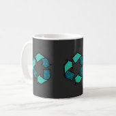リサイ学クジングについて – Earth Day コーヒーマグカップ (正面左)
