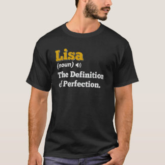 リサギフト名パーソナライズされた誕生日名定義 Tシャツ