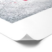 リサズレッドポピープリント ポスター (角)