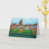 リサロレンツ著バーゼルの挨拶状の色 カード (黄色い花)