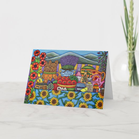 リサロレンツ著プロバンスの挨拶状の味 カード (正面)