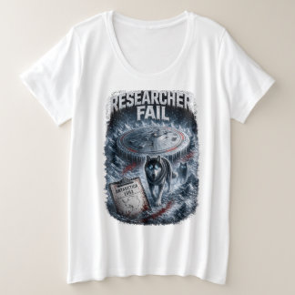 リサーチャーフェイル 女性用 プラスサイズTシャツ