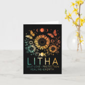 リサ夏至真夏の車輪の年 カード (黄色い花)