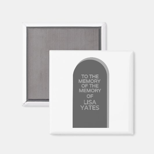 リサ・イェーツの記憶に残る赤い矮星 マグネット (正面/裏面)