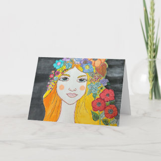 リサ・カシノーによるアートカード「In Bloom」 カード