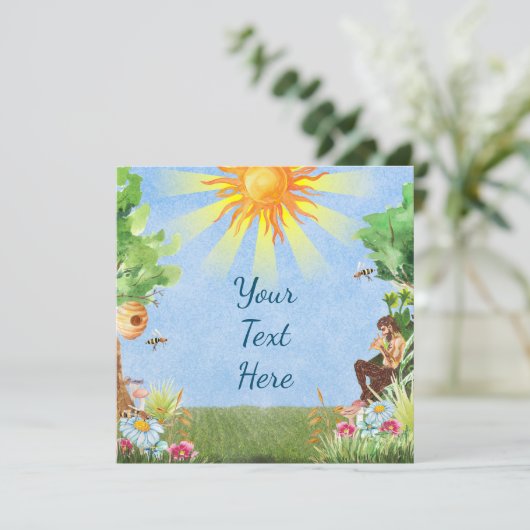 リサ サマー ソルスティス 太陽のグリーティング カード (スタンド正面)