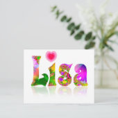 リサ ポストカード (スタンド正面)