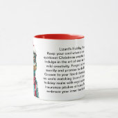 リザおもしろいードの休日のサバイバルヒント マグカップ (中央)