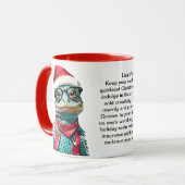 リザおもしろいードの休日のサバイバルヒント マグカップ (正面左)