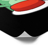 リザおもしろいードボタンミーム ポスター (角)