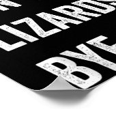 リザおもしろいード残念リザードバイ爬虫類ペットL ポスター (角)