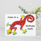 リザカラフルード誕生日パーティー 招待状 (スタンド正面)