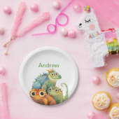 リザパーソナライズされたード誕生日パーティー ペーパープレート (パーティー)