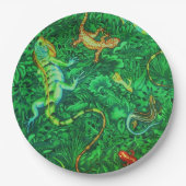 リザーズろうけつ染め ペーパープレート (正面)