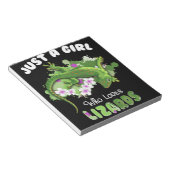 リザードの爬虫類所有者を愛しているだけの女の子 ノートパッド (アングル)