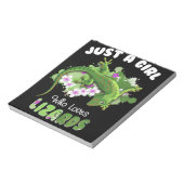 リザードの爬虫類所有者を愛しているだけの女の子 ノートパッド (回転)