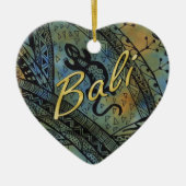 リザードろうけつ染め セラミックオーナメント (正面)