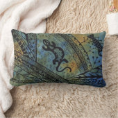 リザードろうけつ染め ランバークッション (ブランケット)