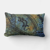 リザードろうけつ染め ランバークッション (正面)