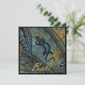 リザードろうけつ染め 招待状 (スタンド正面)