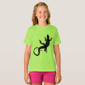 リザードアートガールのジャージーレピティーベースボールジャージー Tシャツ (正面フル)