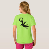 リザードアートガールのジャージーレピティーベースボールジャージー Tシャツ (裏面フル)