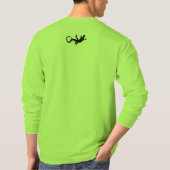 リザードアートシャツ長袖爬虫類Tシャツ Tシャツ (裏面)