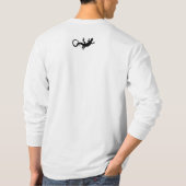 リザードアートシャツ長袖爬虫類Tシャツ Tシャツ (裏面)