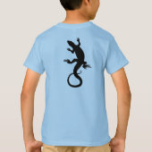 リザードアートフード付きスウェットシャツジャケットキッズリザードフード付きスウェットシャツ Tシャツ (裏面)